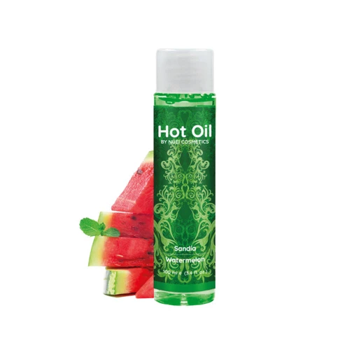 

Согревающее съедобное массажное масло Nuei Hot Oil, 100 мл (арбуз)