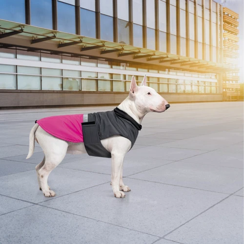 Попона Pet Fashion ROY малиново-сіра 2XL (4823082432912): Обхват грудей 60-72 см