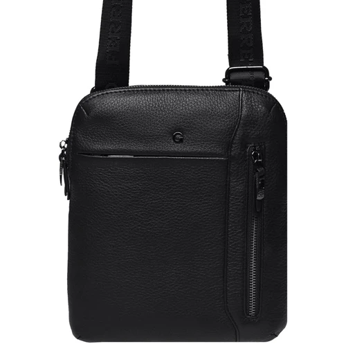 Мужская сумка планшет Giorgio Ferretti черная (201850061-black): Фактура Матовая, Зернистая