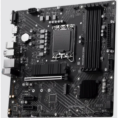MSI PRO B760M-P DDR4: Оперативна пам'ять 4xDDR4 4800+ МГц, до 128 ГБ