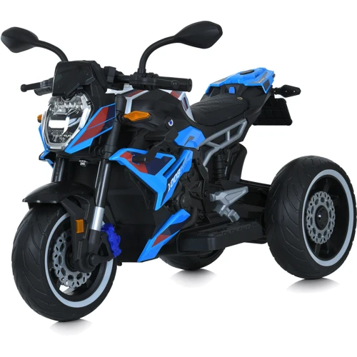 

Детский трехколесный электромотоцикл Bambi 50W голубой (M 6142EL-4)