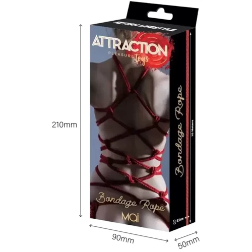 Веревка для BDSM BTB Bondage Rope Red
