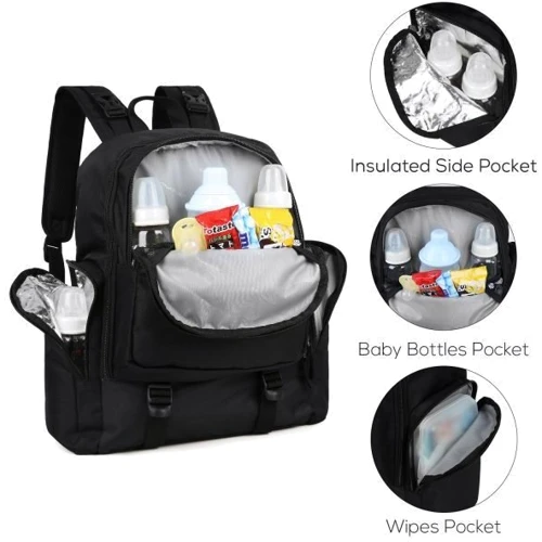 Рюкзак для мами Mommore чорний (MM0090004A001)