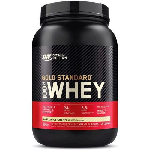 

Optimum Nutrition 100% Whey Gold Standard 907 g / 29 servings / Vanilla Ice Cream