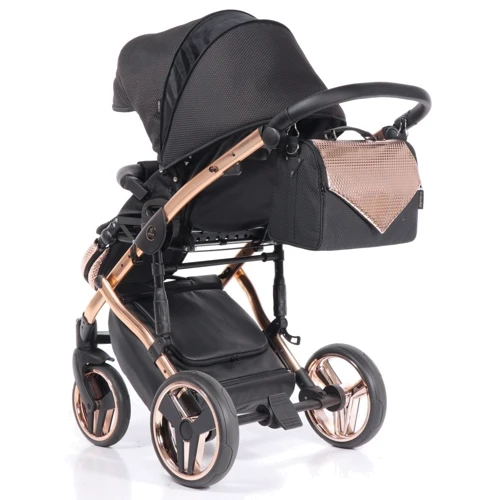 Универсальная коляска 2 в 1 Junama Diamond Onyx 02 (J-O-02): Возможность установки люльки есть