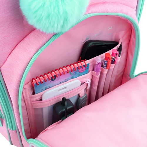 Рюкзак полукаркасный Kite Education Cat Corn K22-706M-1 (LED): Корпус рюкзака Каркасный