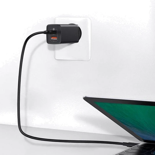 Зарядное устройство Baseus Wall Charger GaN2 2xUSB-C+USB 65W Black (CCGAN-B01) фото 6
