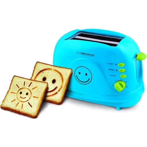 Тостер Esperanza EKT003B Smiley blue