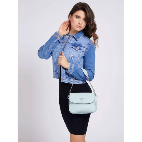 Женская сумка через плечо Guess Destiny Shoulder Bag светло-голубая (HWVY7878200-AQU): Тип Сумки