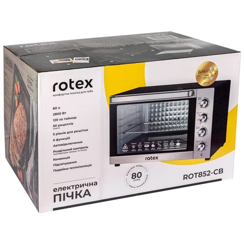 Электродуховка настольная Rotex ROT852-CB: Производитель Rotex