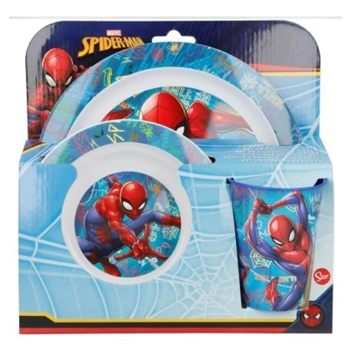 Набор посуды Stor Kids Micro Set Spiderman - Graffiti 3 пр.