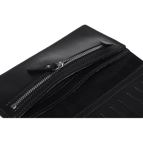 Мужской кошелек Grande Pelle черный (10gp523110-black): Формат кошелька Вертикальный