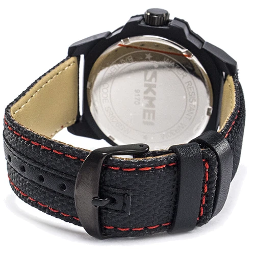Наручные часы Skmei 9170 Black-Red: Тип циферблата Аналоговый (стрелочный)