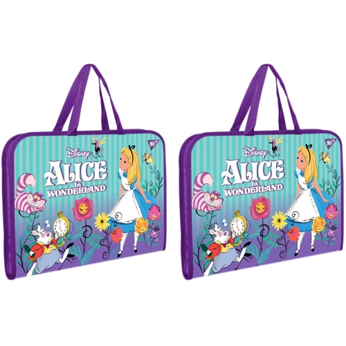 Папка-портфель YES на блискавки з тканинними ручками Alice (491818)