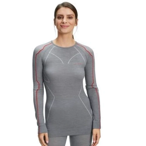 Термолонгслив Falke ESS Wool-Tech graphite-papaya (33211-3708) 44 (M) сірий фото 1