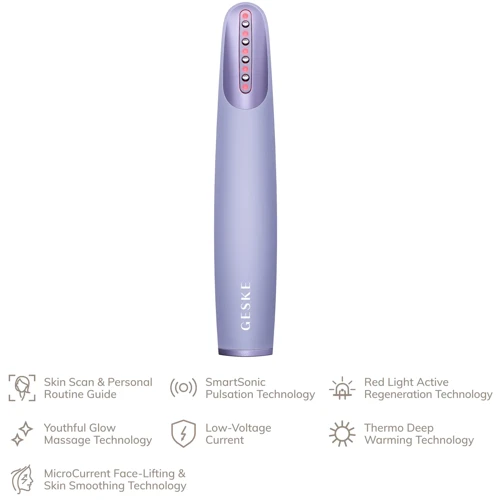 Устройство для укрепления и тонизации кожи лица GESKE Skin Firming Wand 7в1 purple фото 3
