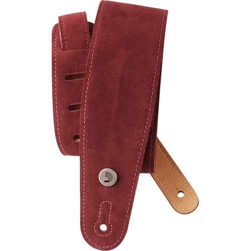 Гітарний ремінь D'addario 25SS03-DX Suede Guitar Strap (Burgundy): Тип Ремни