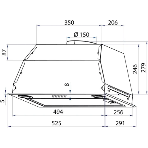 Витяжка Minola HBI 5622 BLF 1000 LED фото 6
