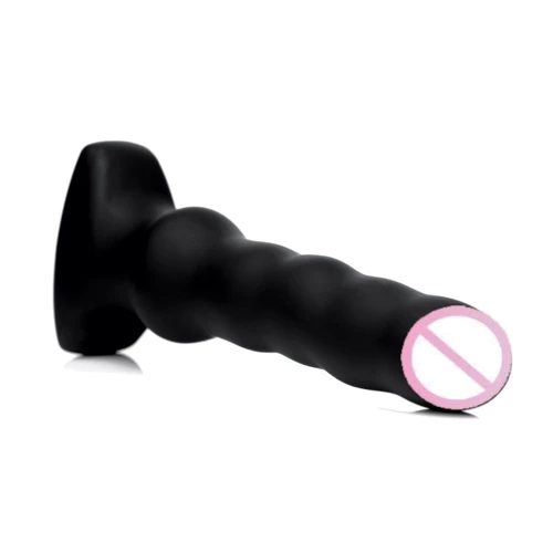 Вибратор с функцией волн Thunderplugs Silicone Vibrating Squirming Plug with Remote Control