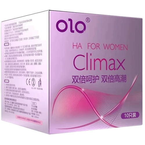 Текстуровані презервативи з ароматом ванілі OLO HA FOR WOMEN Climax, 10 шт