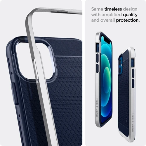 Чехол для iPhone Spigen Neo Hybrid Satin Silver (ACS02259) for iPhone 12 Mini: Тип аксессуара чехол