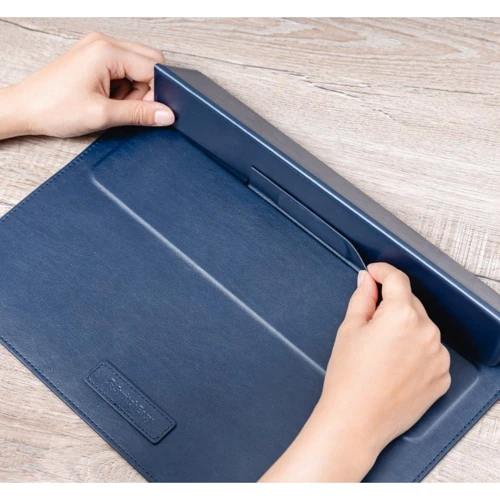 SwitchEasy EasyStand Leather Sleeve Midnight Blue (GS-105-232-201-63) for MacBook 13-14" фото 6