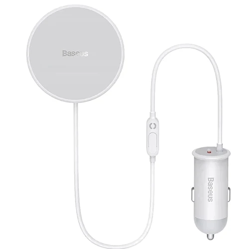 Держатель Baseus Car Holder Air Vent CW01 15+25W White for iPhone 16 I 15 I 14 I 13 I 12 series