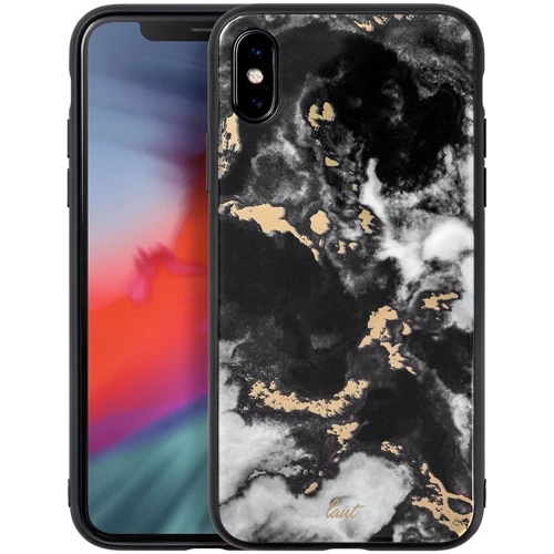Чехол для iPhone LAUT Mineral Glass Black (LAUT_IP18-L_MG_MB) for iPhone XS Max