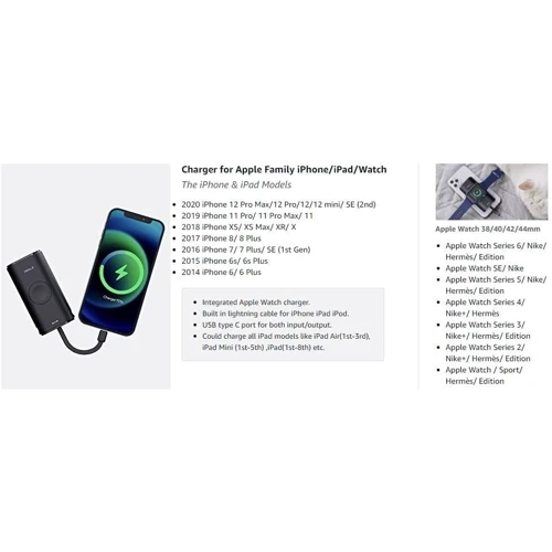 Внешний аккумулятор iWALK Power Bank 9000mAh Black (DBL9000W-BK) фото 10