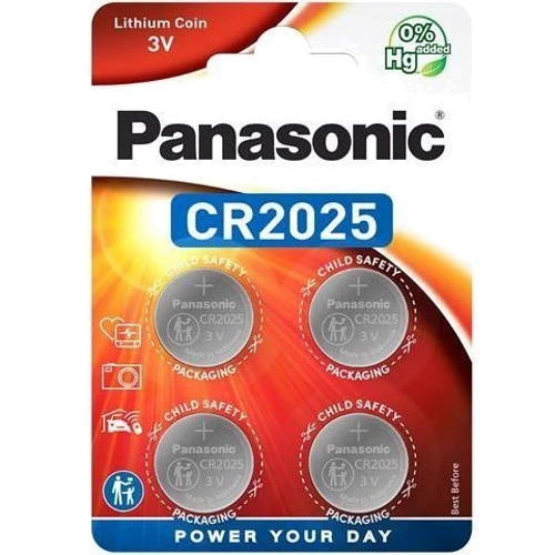 Panasonic CR-2025 bat(3B) Lithium 4шт (CR-2025EL/4B)