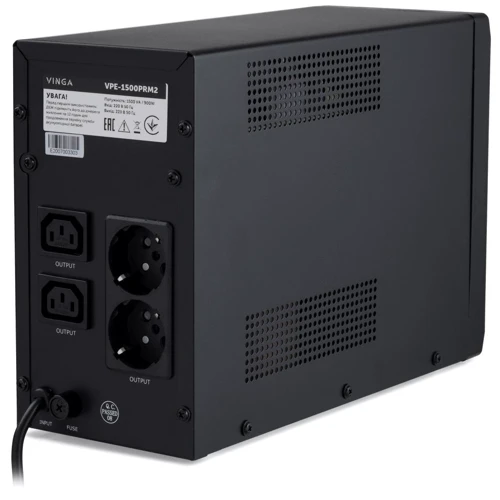 Vinga LED 1500VA (VPE-1500PRM2) (VPE-1500PRM2): Тип архітектури Лінійно-інтерактивний (line-interactive)
