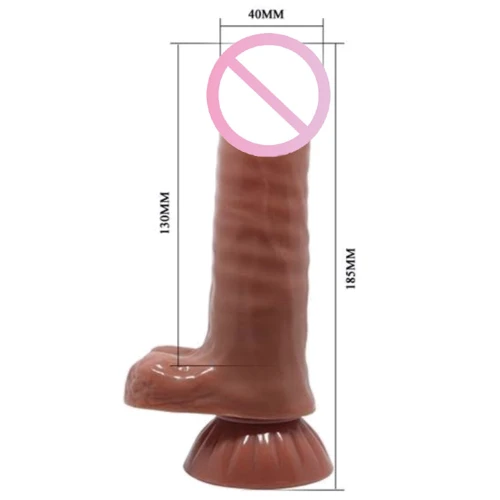 Фаллоимитатор LYBAILE Beautiful Encounter Baron Dilo with suction cup Brown