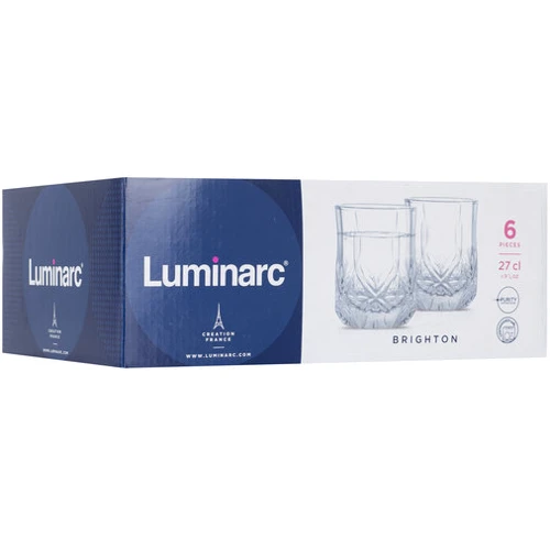 Стакан Luminarc BRIGHTON НАБОР 6x270мл низкий (N1285): Объем стакана мл 270