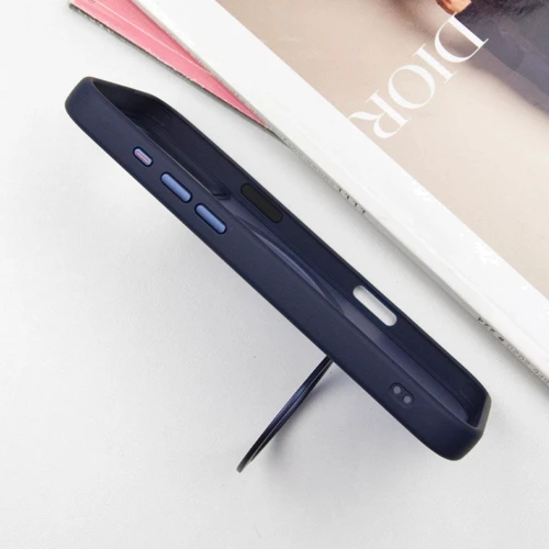 Чехол для iPhone Mobile Case Metal Buttons with MagSafe HQ Ring Dark Blue for iPhone 16 Pro фото 5