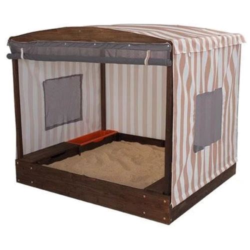 Пісочниця KidKraft Cabana Sandbox with Beige & White Stripes (00504)