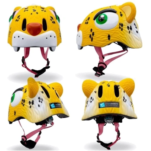 Шлем велосипедный Crazy Safety Желтый леопард (HEAD-062): Производитель Crazy Safety