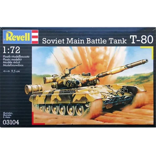 Танк Revell T-80 (1978г., СССР) (RV03104)