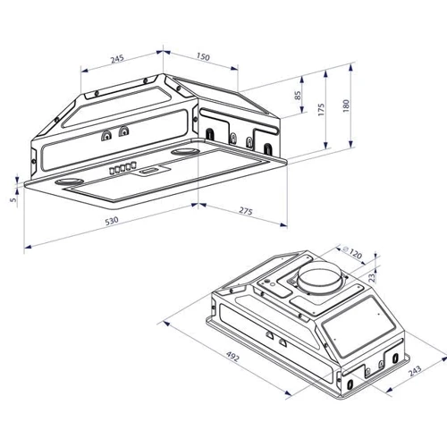Витяжка Minola HBI 52622 BL GLASS 700 LED фото 6