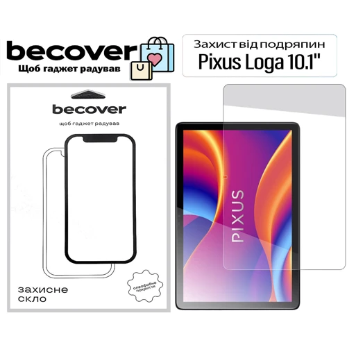 Аксессуар для планшетных ПК BeCover Tempered Glass Clear for Pixus Loga 10.1 (713702): Цвет прозрачный