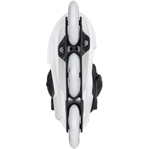 Роликовые коньки Раздвижные ролики Powerslide Next Black White 100, 46,0-47,0 (908367): Расположение колес in-line