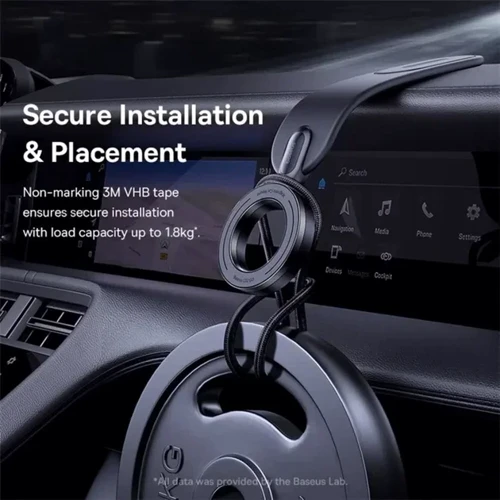 Держатель Baseus Car Holder C02 Go Magnetic Black (C40165500111-00) фото 6