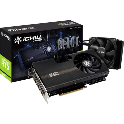 Видеокарта Inno3d GeForce RTX 3080 ICHILL BLACK LHR (C3080B-106XX-1810003H)