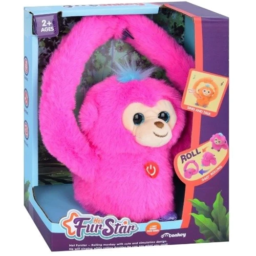 М'яка іграшка Bambi Мавпа інтерактивна (MP 2304 pink): Датчики движения