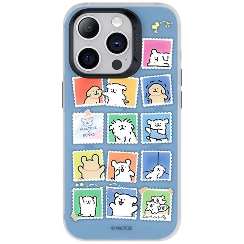 Чехол для iPhone Benks Stamp Puppies MagSafe for iPhone 15 Pro: Материалы поликарбонат и полиуретан