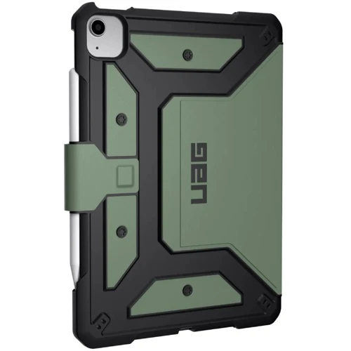 Аксессуар для iPad Urban Armor Gear UAG Metropolis SE Olive (12329X117272) for iPad Air 2020/iPad Air 2022: Особенности Удобно держать в руке, Стильный дизайн, Складывается в подставку
