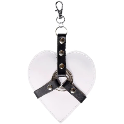 Брелок на карабине для ключей Art of Sex Heart Angel белый