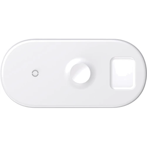 Зарядний пристрій Baseus Wireless Charging Smart White (WX3IN1-C02) for Apple iPhone, Apple Watch and Apple AirPods