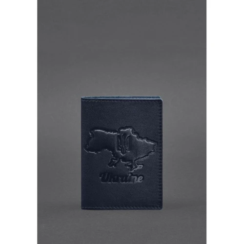 Обложка для паспорта BlankNote синяя (BN-OP-UA-M-navy-blue): Пол Унисекс
