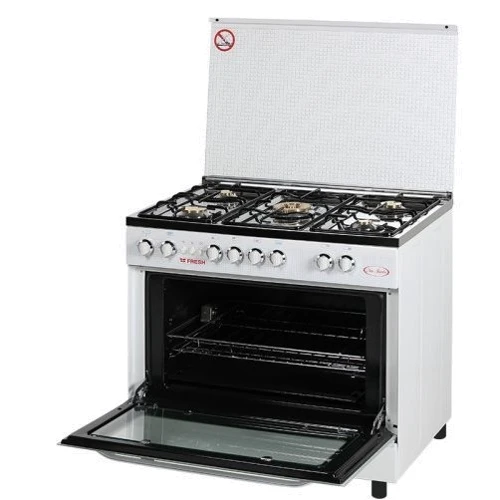 Газова плита Fresh N90 G5 / 01 (60x90) (білий / нержавіюча сталь): Управління механічне