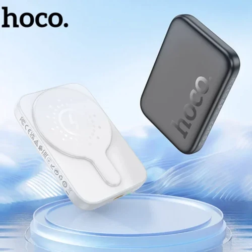 Внешний аккумулятор Hoco Power Bank 5000mAh J117 Esteem Magnetic PD 20W White: Особенности Поддержка MagSafe, Индикатор заряда, быстрая зарядка, беспроводная зарядка